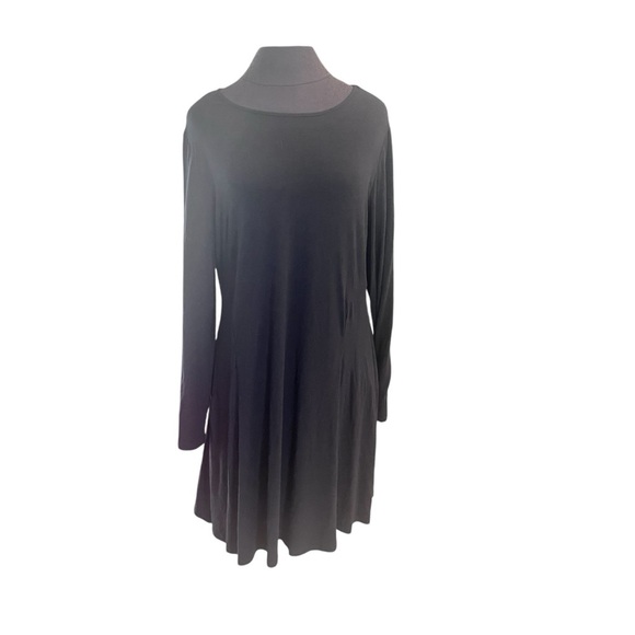 Betabrand Black Silk Blend Travel Dress Medium - Picture 2 of 9